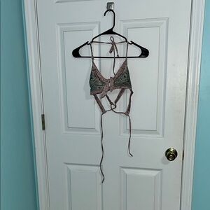 No Boundaries Kids Swim Bikini - Green and Pink